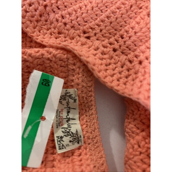 FREE PEOPLE Know Better Brami Knit Halter Crop Top Peach XS New With Tags - Picture 8 of 11